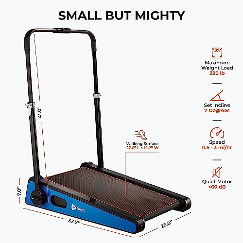 Smallest Portable 30in Walking Pad Treadmill with Adjustable Incline D3481