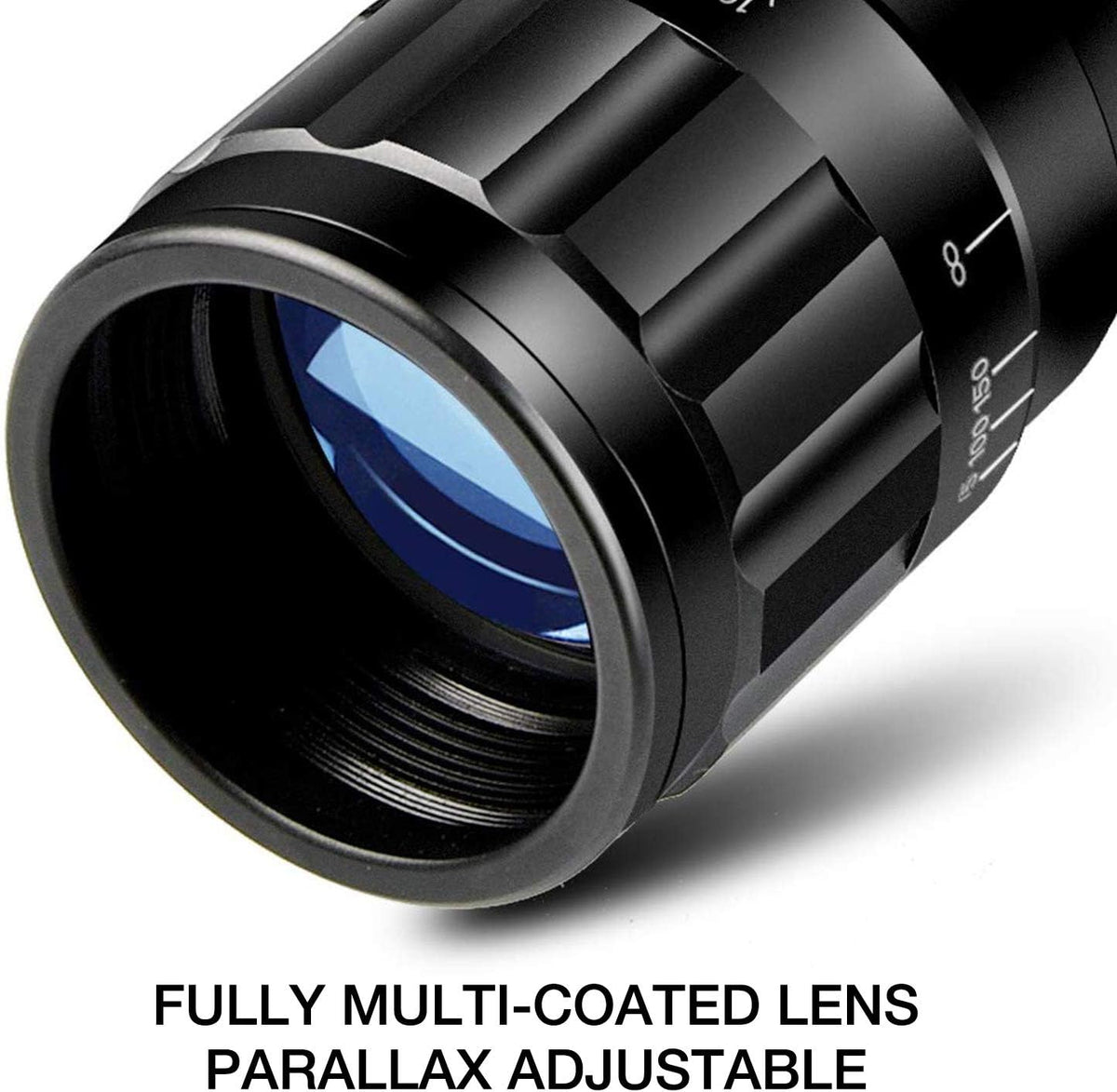 4-16x44 Illuminated Rifle Scope with Sunshade and Scope Mount N53858