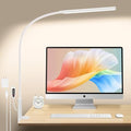 White Desk Lamp with Clamp H298915