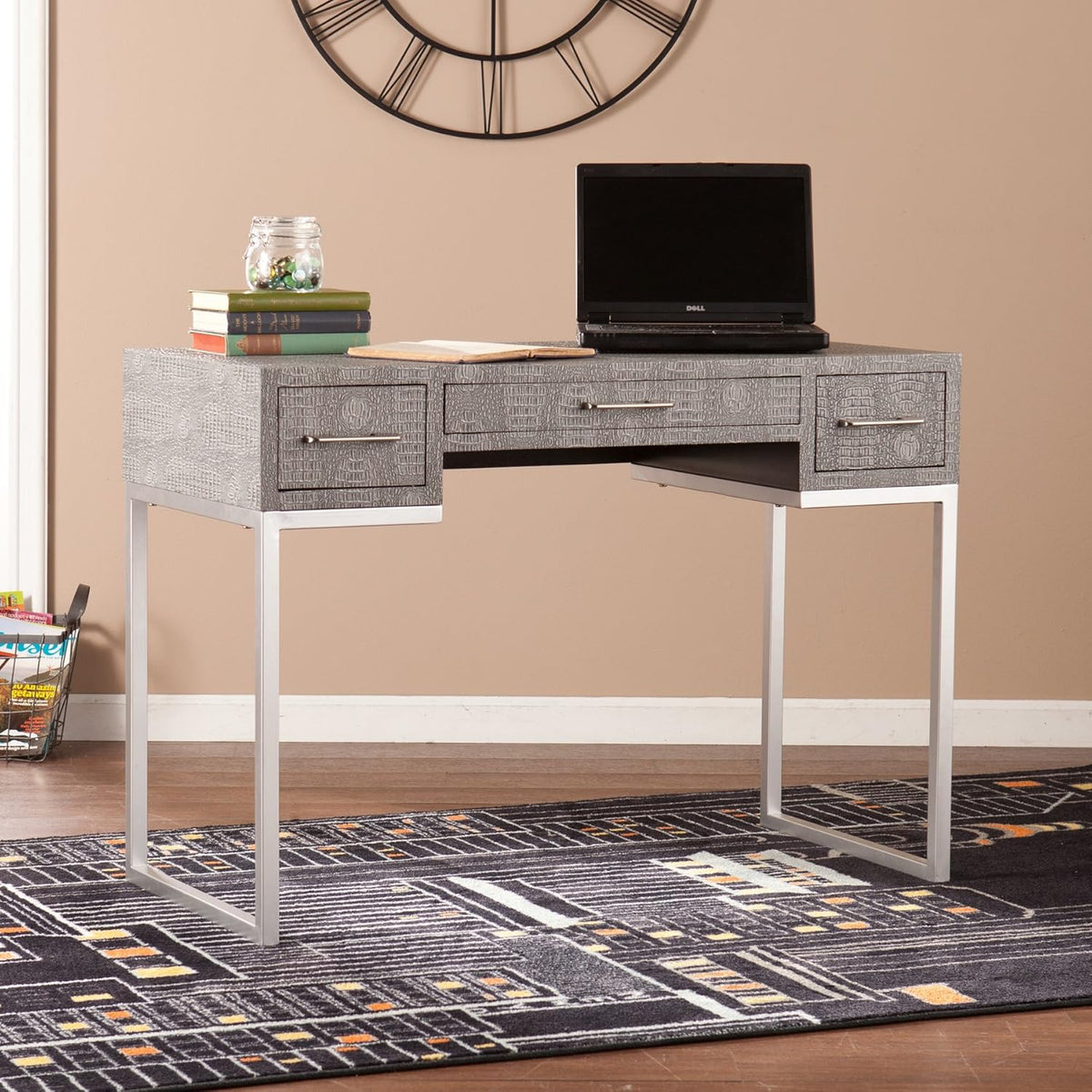 Gray Textured Reptile Desk H606