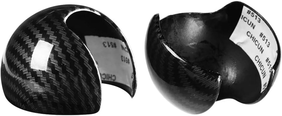 Carbon Fiber Style Car Gear Shift Knob Head Cover Cap R5577