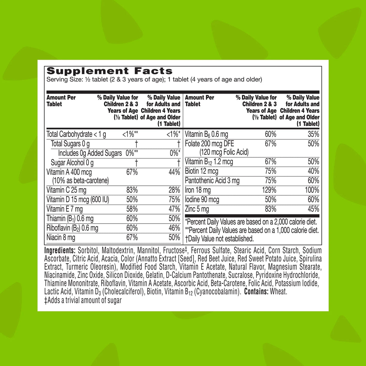 90 Ct Kids Multivitamin with Iron E70411