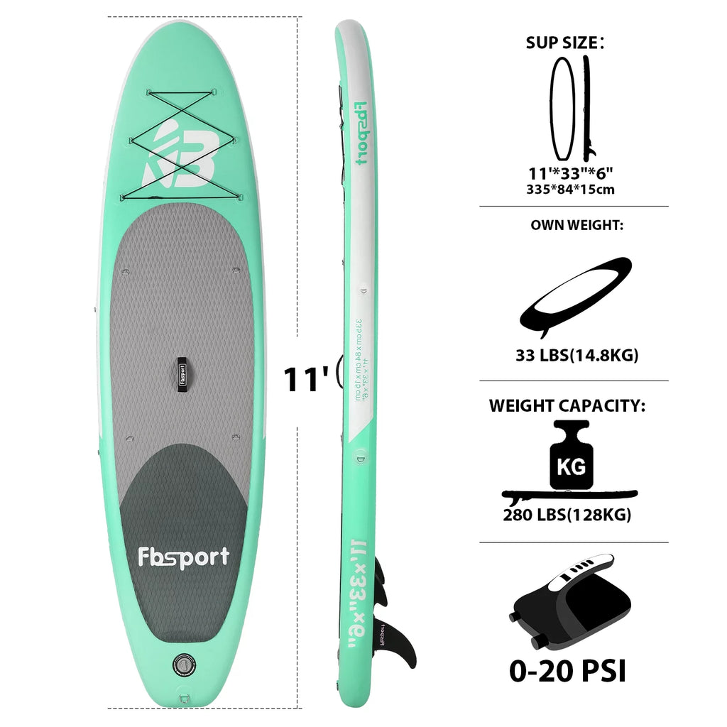 Inflatable Electric Paddle Board 11' Length with Electric Pump K403929