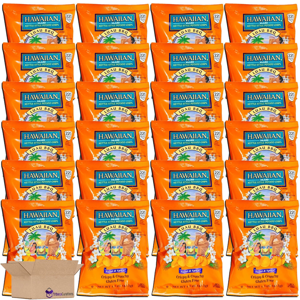 Hawaiian Kettle Style Potato Chips Value Pack 1.5 Ounce Bag Pack of 24 P907139