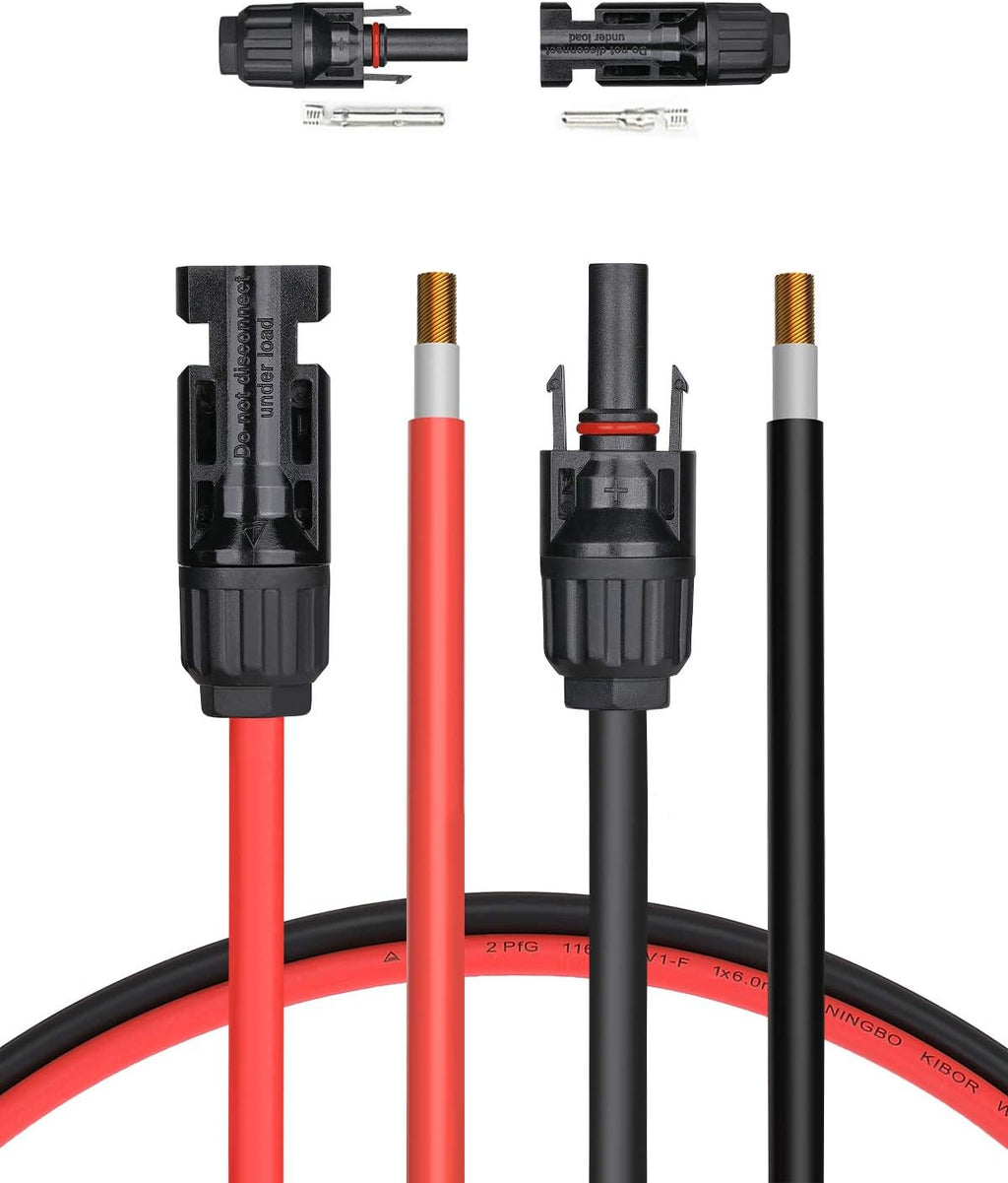 30 Feet 10AWG Solar Extension Cable with Connectors N9037