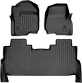 Black 2 Row Floor Mats Liner Set R2865