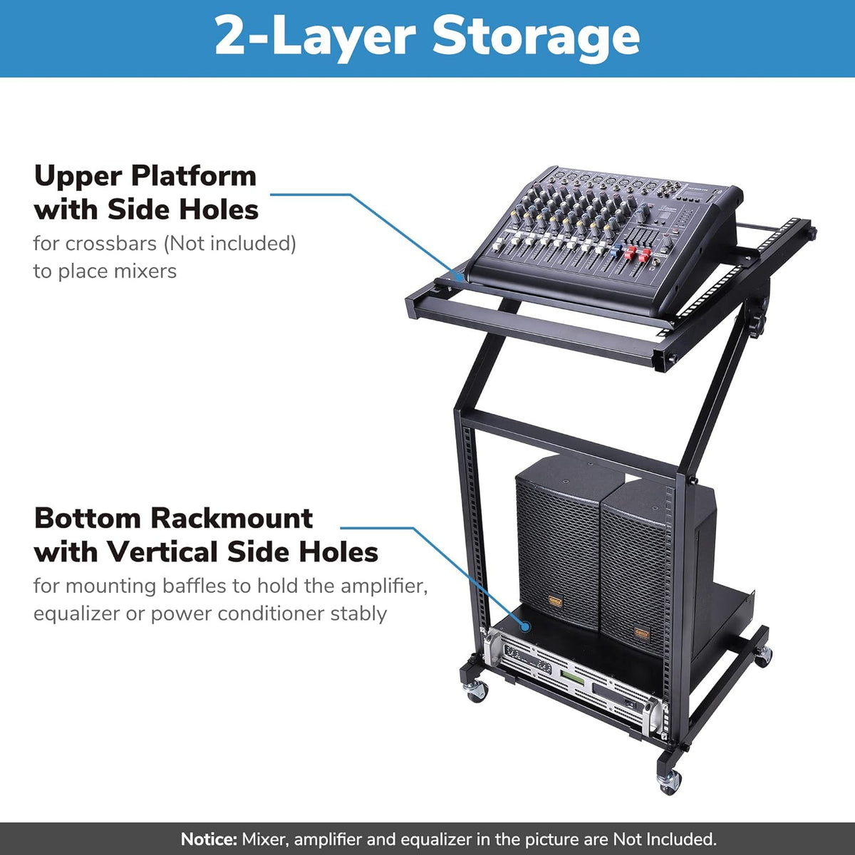 DJ Mixer Stand Rack Mount J413