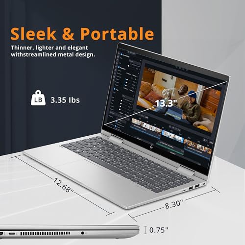 14" Full HD Touch-Screen Laptop, 8GB RAM, 512GB SSD, Intel Core i5, Intel Iris Xe Graphics, Fingerprint, Backlit KB, Win11, Natural Silver W2337