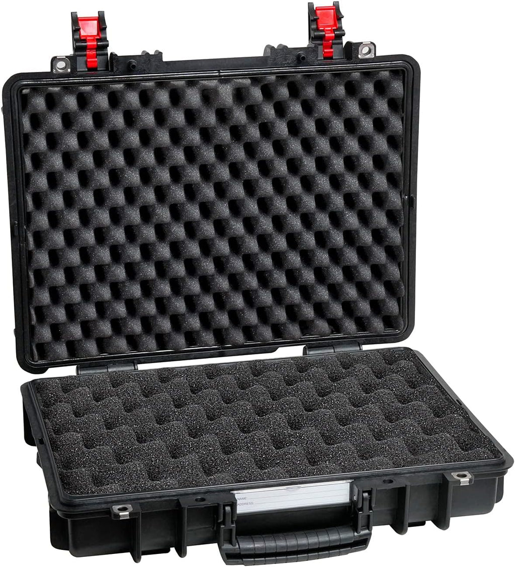 Black Case with 2 Layers of Convoluted Foam E913