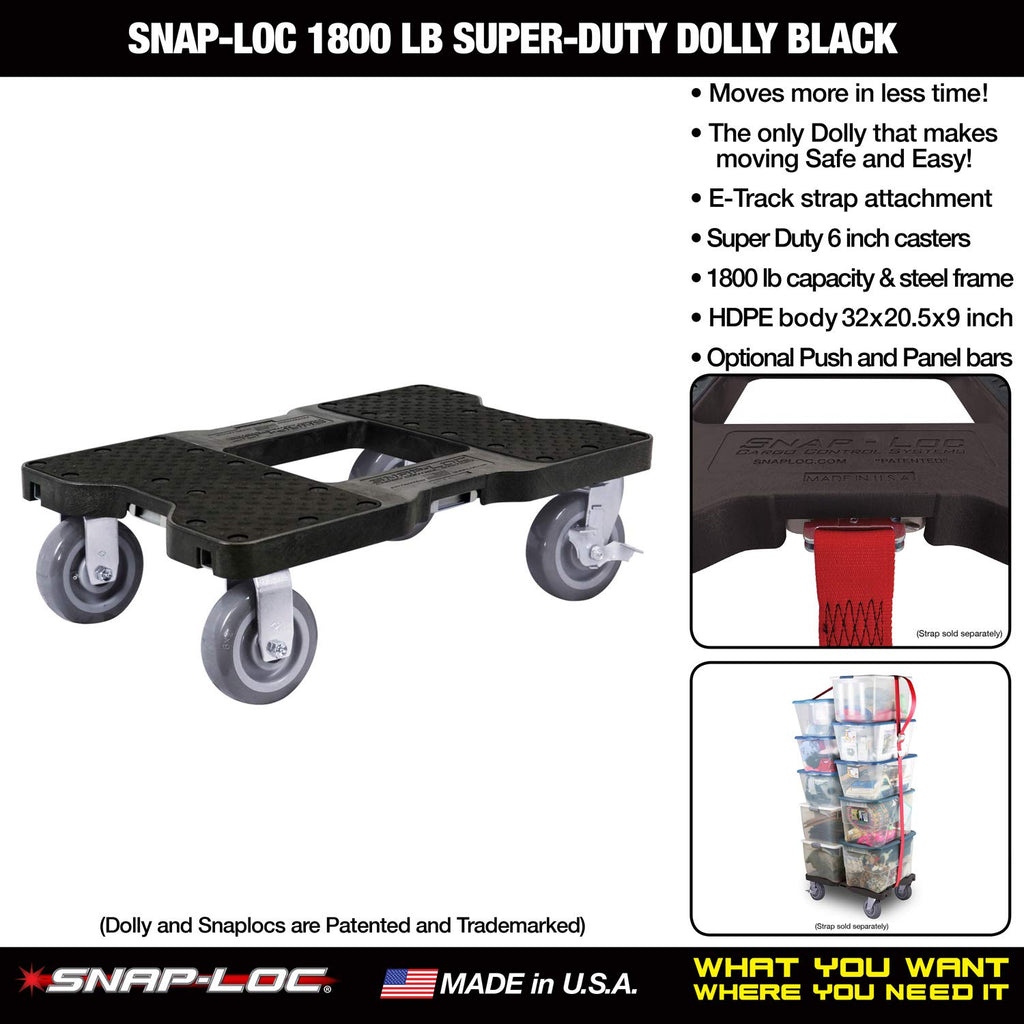 Black Super-Duty with Steel Frame, 6 inch Casters R7305