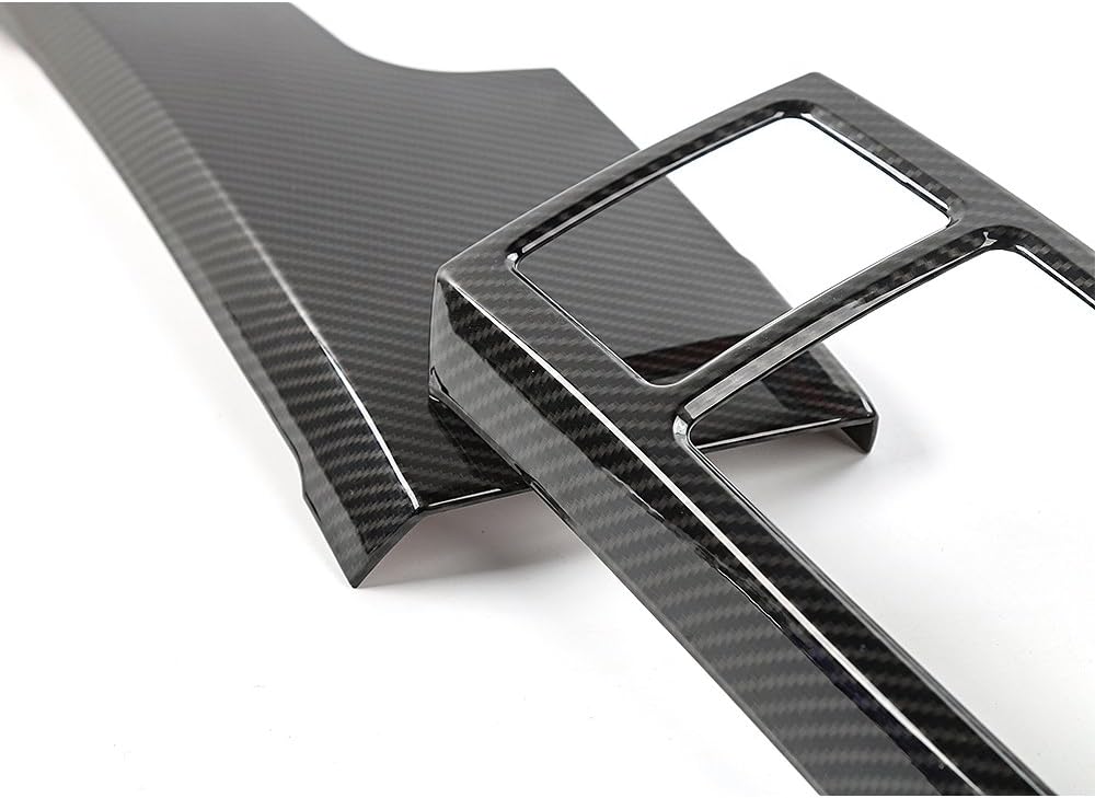 Carbon Fiber Central Console Air Conditioner Panel Trim 5pcs B41854