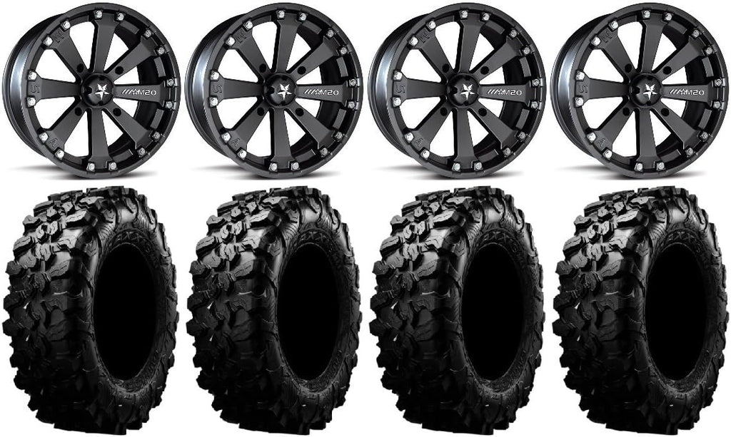 Black 14 ATV Wheels 32 Tires 4x137 Bolt Pattern C667