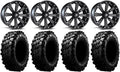 Black 14 ATV Wheels 32 Tires 4x137 Bolt Pattern C667