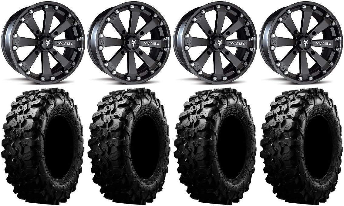 Black 14 ATV Wheels 32 Tires 4x137 Bolt Pattern C667