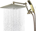All Metal 12 Inch Rainfall Shower Head with Handheld Spray Combo, 71 Inches Stainless Steel Hose, Oil Rubbed Bronze A6140