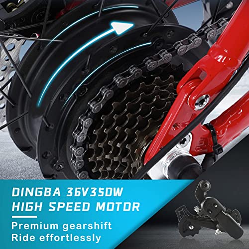 26" 350W 36V 10A Foldable Electric Bike with Removable Battery T3844