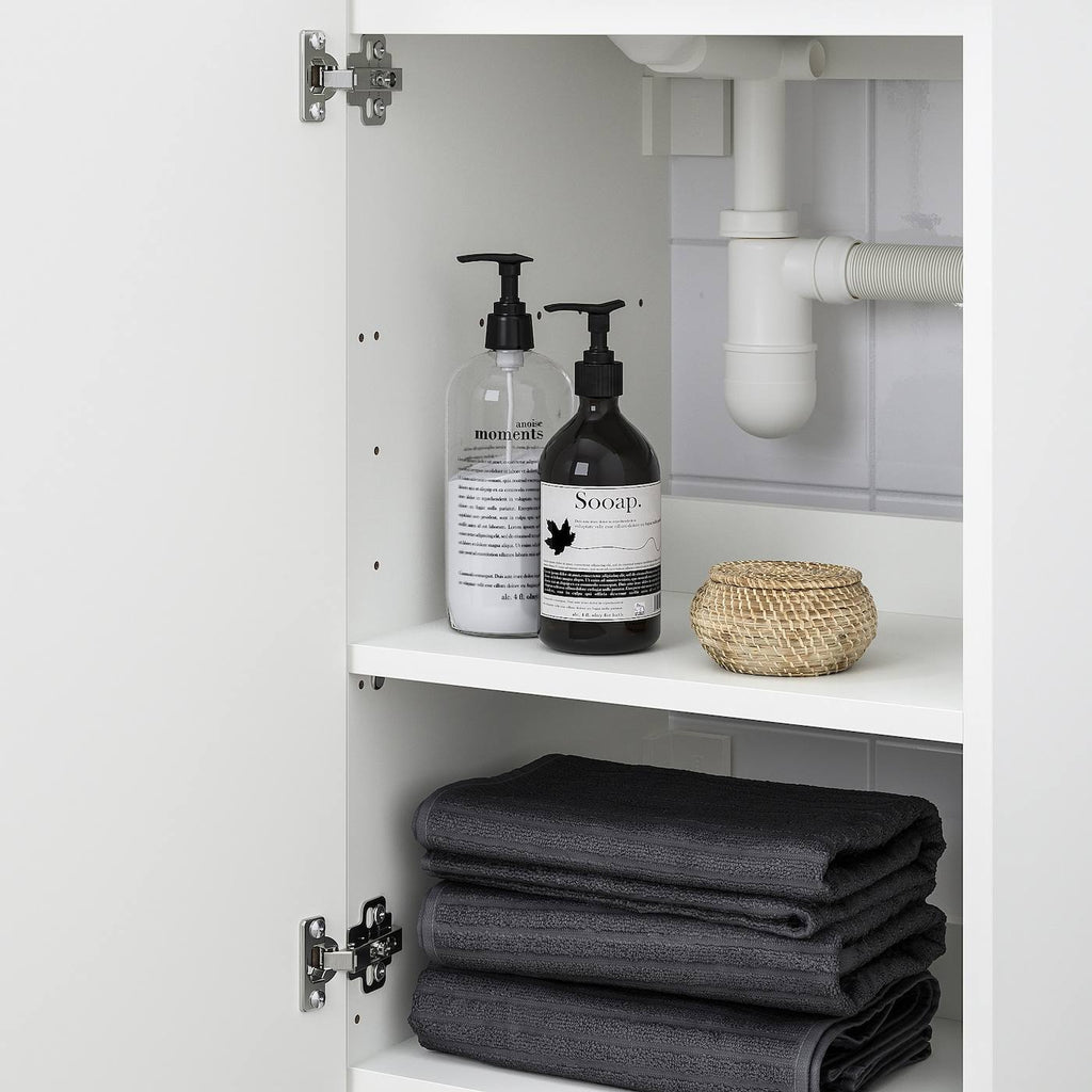 White Sink Cabinet with 1 Door D6596