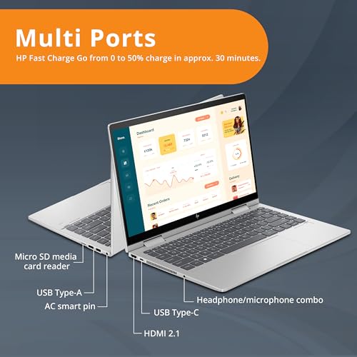 14" Full HD Touch-Screen Laptop, 8GB RAM, 512GB SSD, Intel Core i5, Intel Iris Xe Graphics, Fingerprint, Backlit KB, Win11, Natural Silver W2337