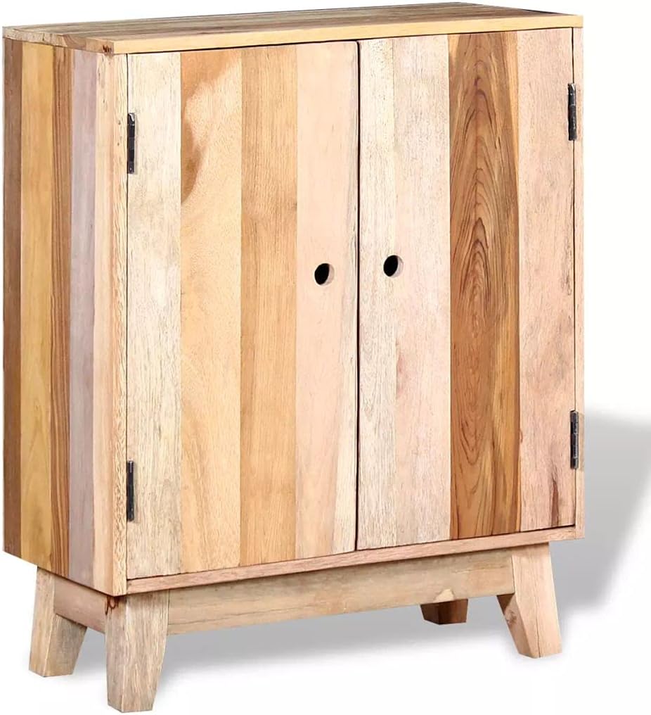 Industrial Wooden Storage Cabinet Sideboard Solid Reclaimed Wood W79876