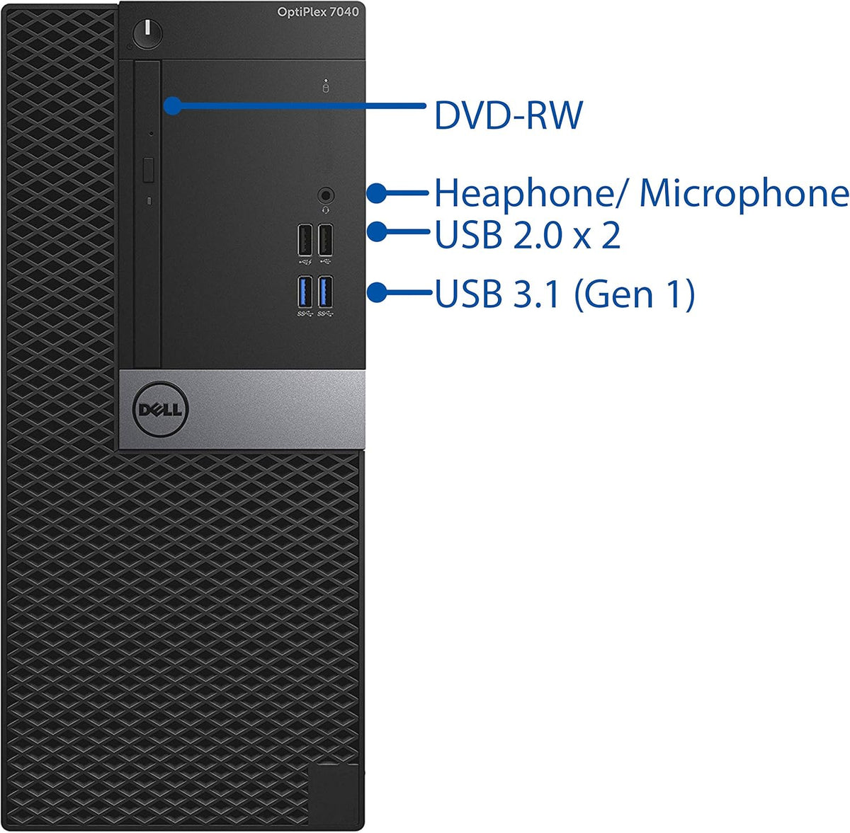 Intel Quad-Core i7-6700 4.0 GHz 8GB RAM 256GB NVMe SSD Desktop PC F71152