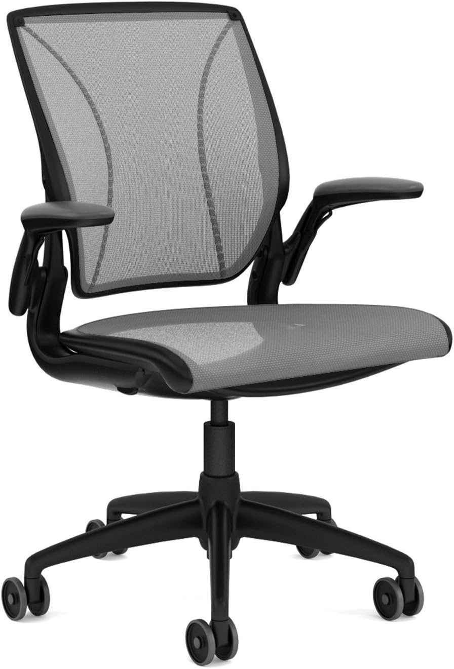 Black Task Chair with Adjustable Arms R59445