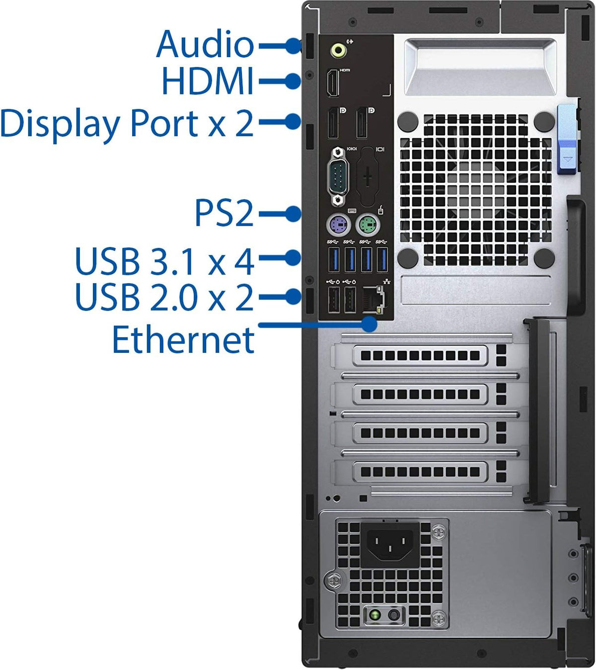 Intel Quad-Core i7-6700 4.0 GHz 8GB RAM 256GB NVMe SSD Desktop PC F71152