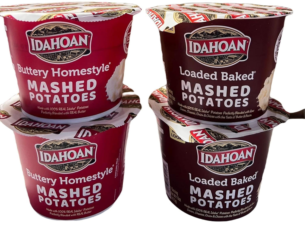 Microwavable Instant Mashed Potatoes Variety Bundle 4pack 1.5oz/ea Gluten Free G410