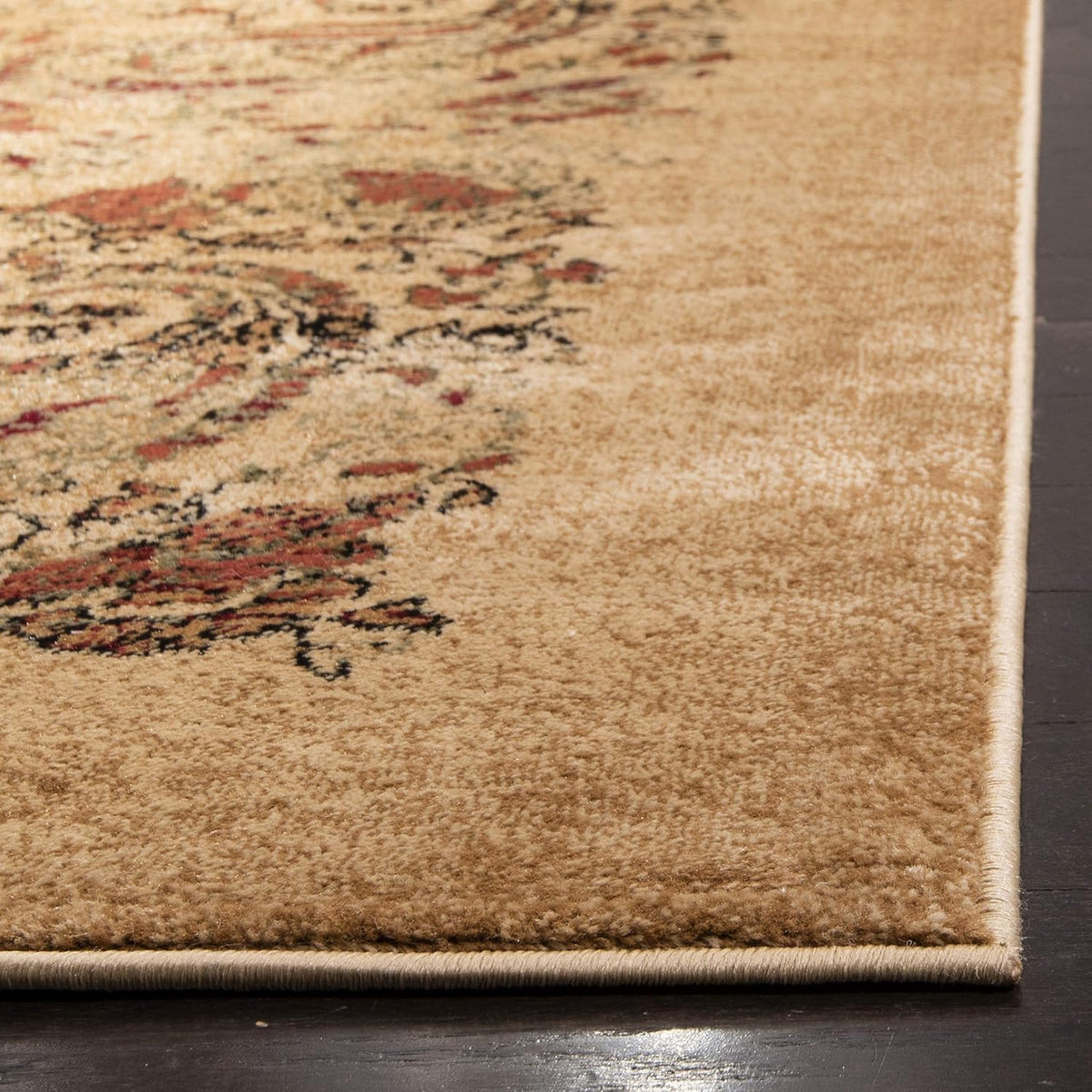 Beige & Multi Traditional Runner Rug L3727