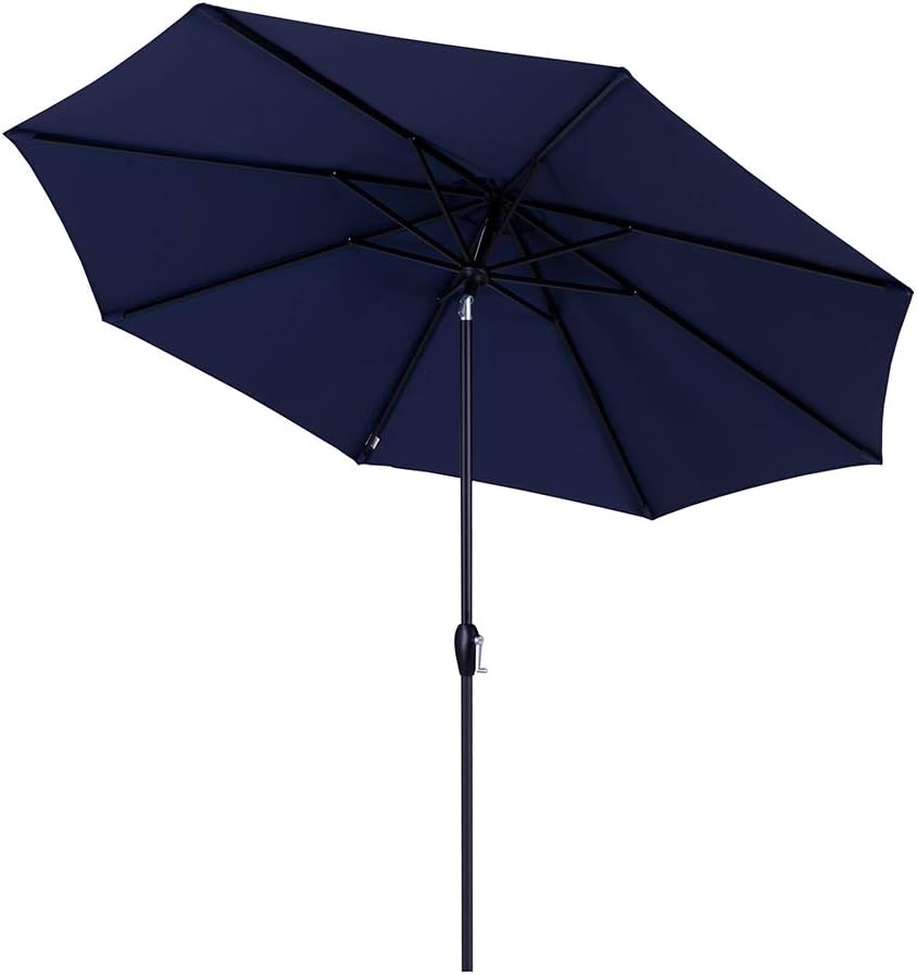10' Outdoor Patio Table Umbrella with Auto Tilt and Crank L984