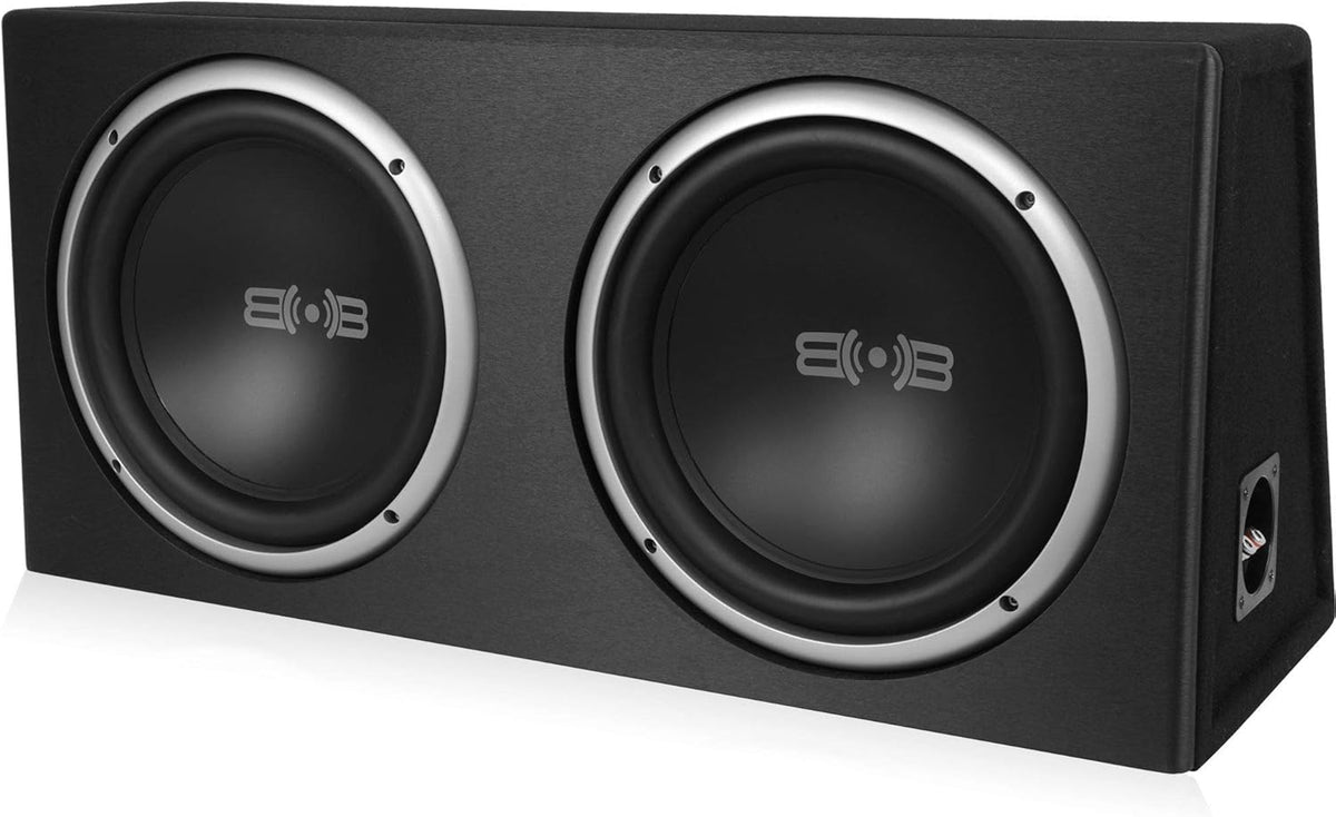1200W Dual 12 Car Subwoofer with Ported Enclosure E14528