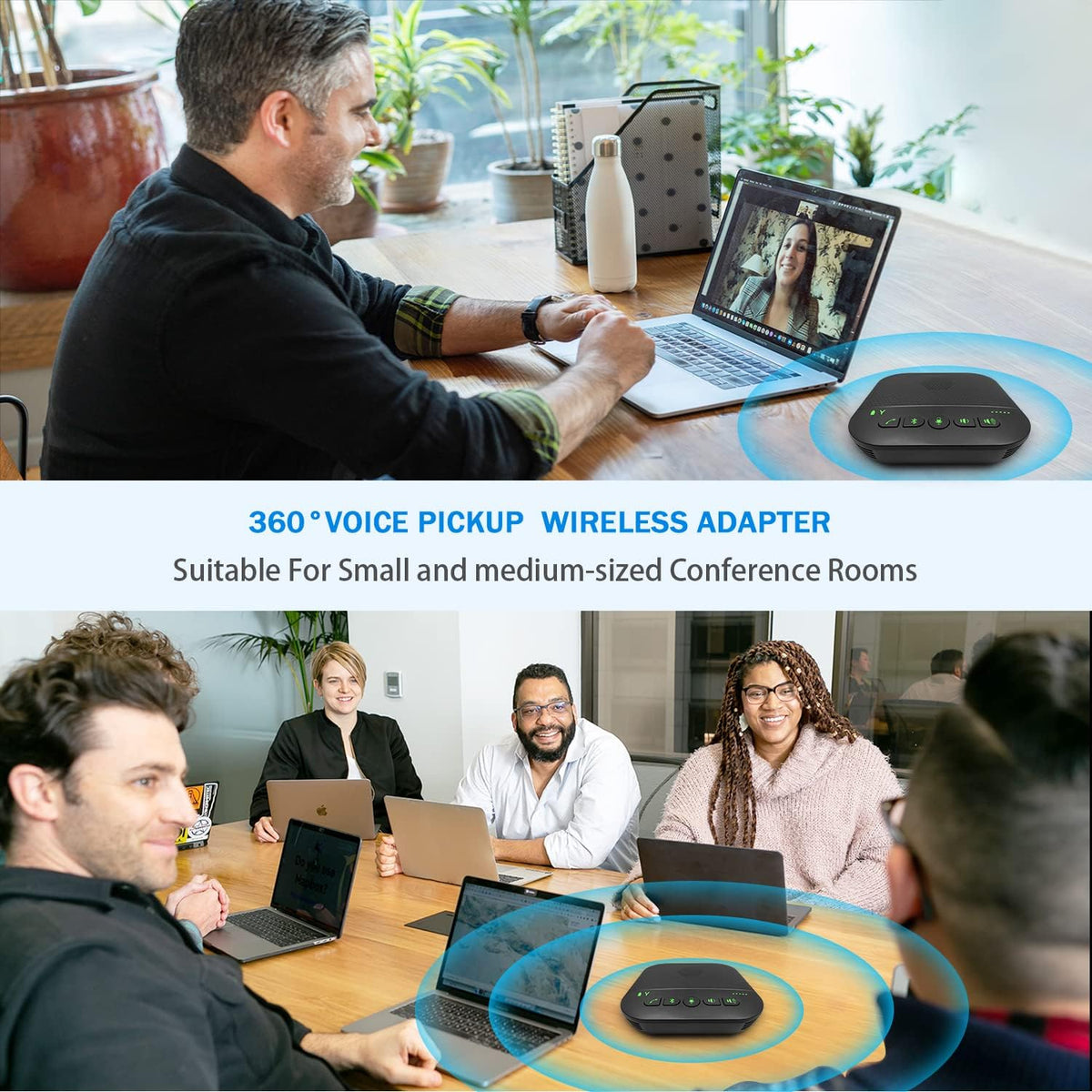 Bluetooth Conference Speakerphone with 4 Mics L955