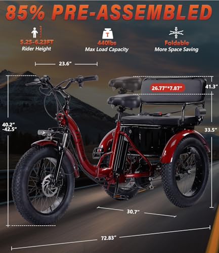 Electric Tricycle 3 Wheel Bike G706107