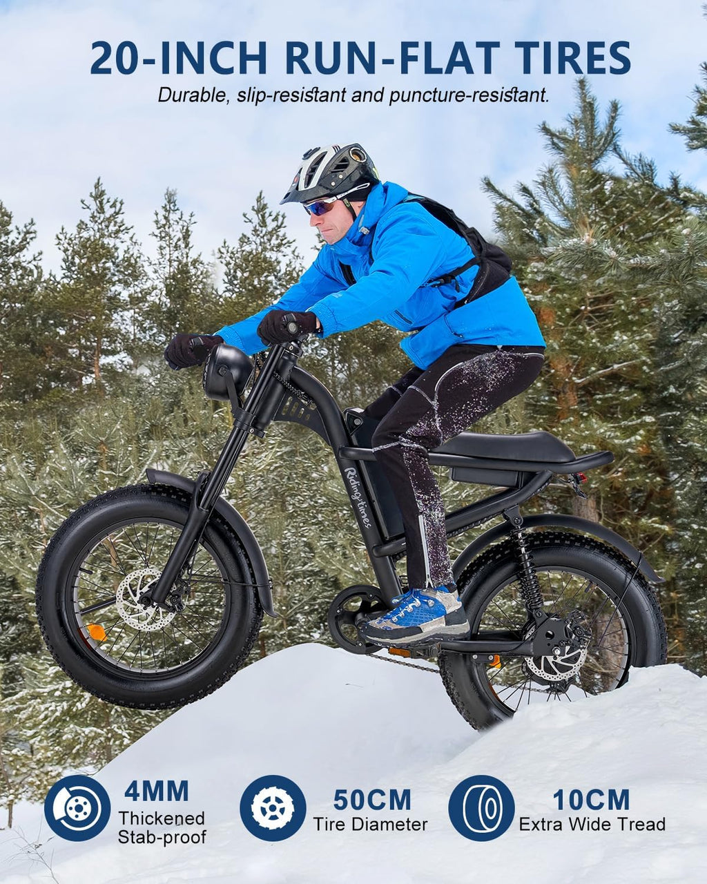 Retro 1500W Electric Bike with 20 Inch Fat Tire T32881