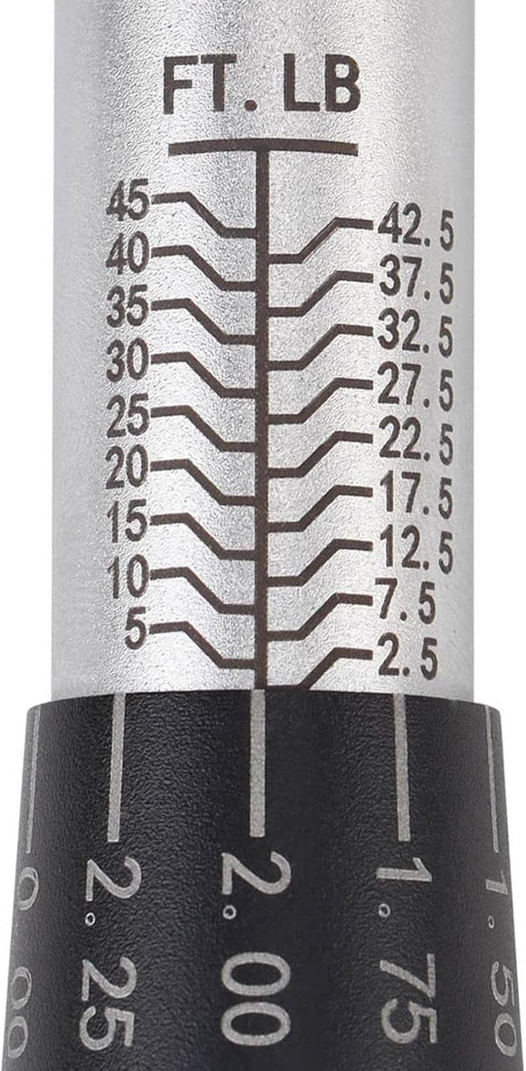 3/8-Inch Drive Click Torque Wrench, 2.5~45 Foot-Pound, Pack of 2 T19025