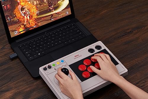 Arcade Stick, Wireless Bluetooth, 2.4G Receiver, Wired Connection J710116