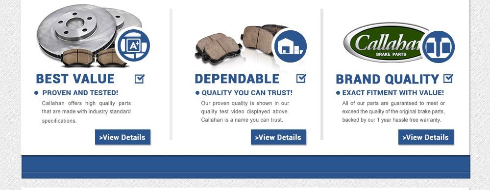 Front and Rear Brake Rotors and Metallic Brake Pads K4719
