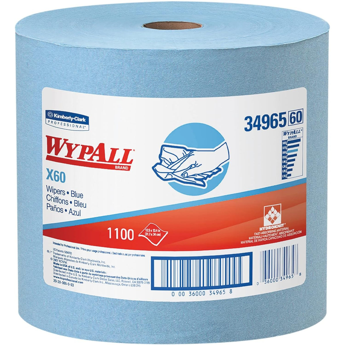 Blue Multi-Task Cleaning Cloths Jumbo Roll D3921