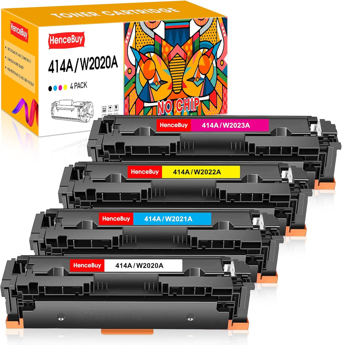 Compatible Toner Cartridge Replacement 4-Pack T185