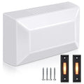 Wired Doorbell Chime Kit, 2 16V 10VA Two Note Lighted Doorbell Push Buttons, Black R723