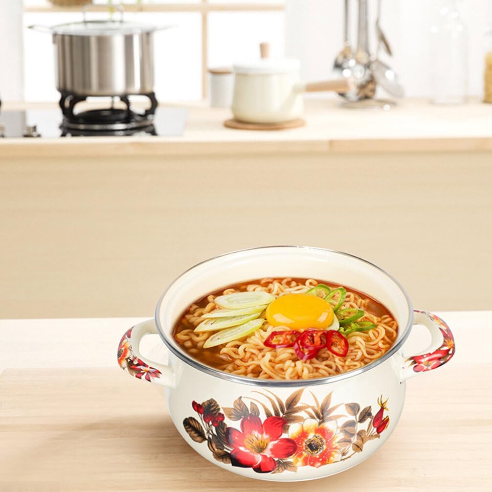 Small Enamel Pot with Lid 22cm J8450
