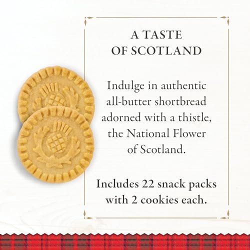 Mini Chocolate Chip Shortbread Cookies, 4.4 Oz (Pack of 6) I451751
