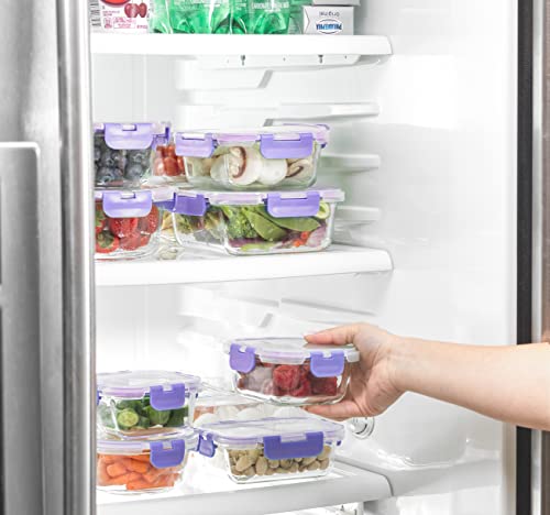 24pc Borosilicate Glass Storage Containers with Lids U151