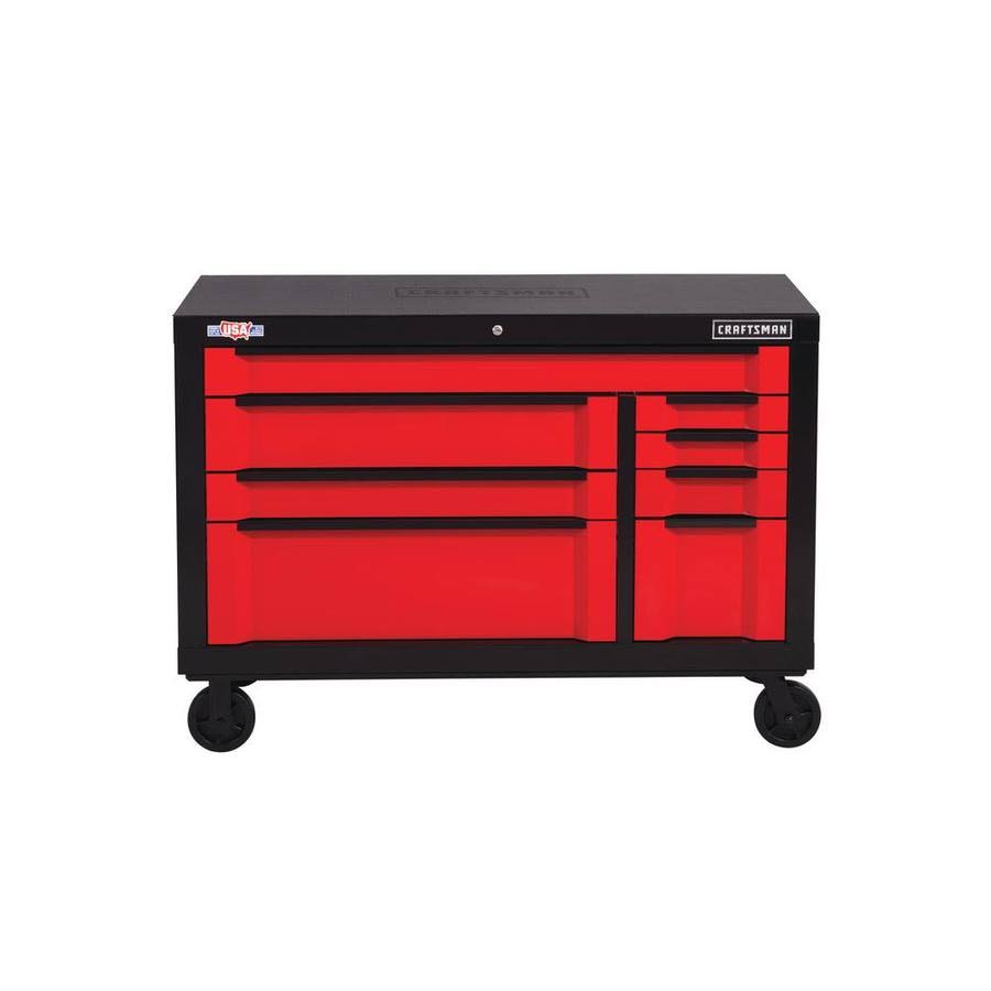 Red 8-Drawer Steel Rolling Tool Cabinet Y128