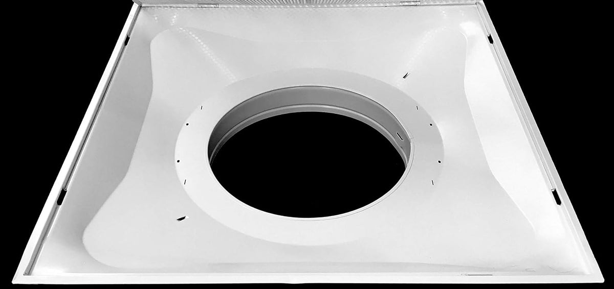 24 x 24 Metal Drop Ceiling Return Grill with 12 Collar Z7630