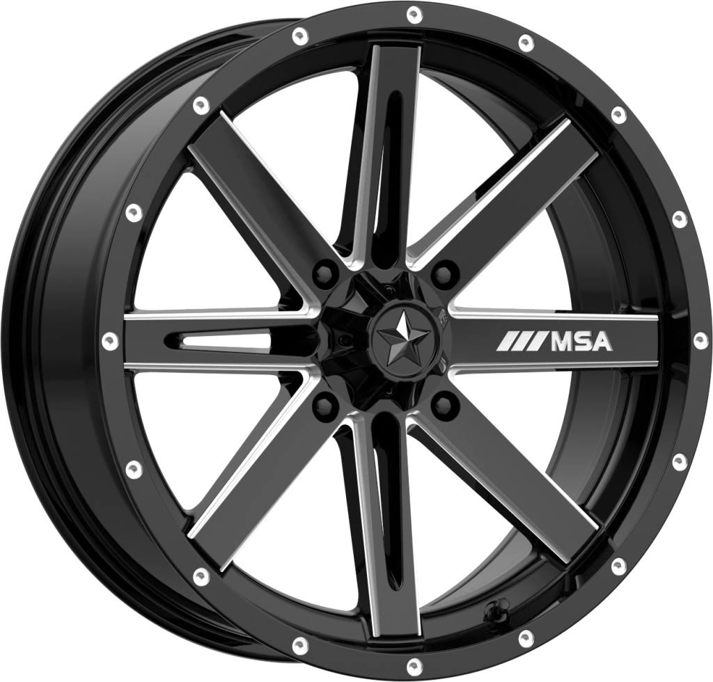 Gloss Black Milled Boxer Wheel 18x7 N142296