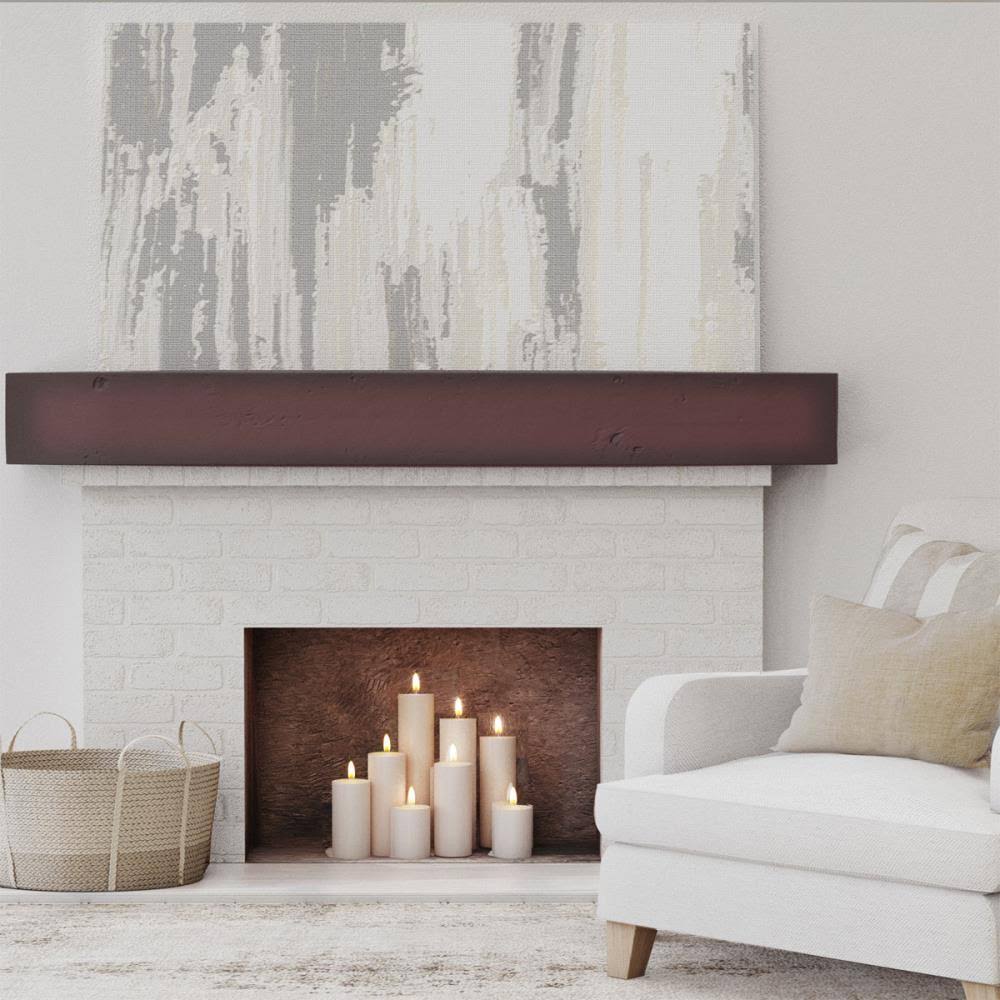 Knotty Pine Faux Wood Fireplace Mantel Y30654