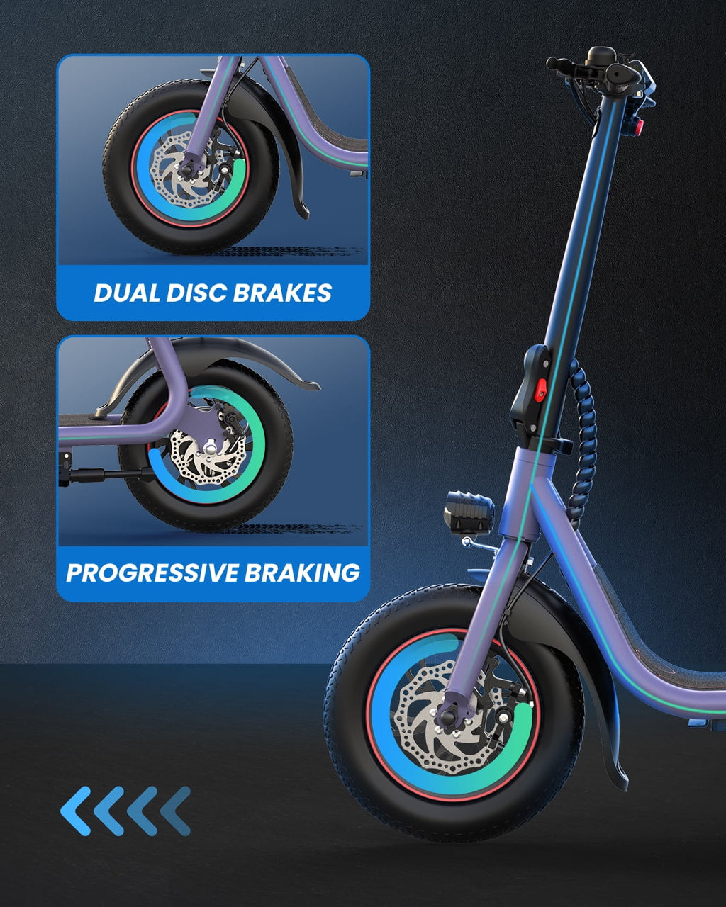 Electric Scooter with Seat, 450W Motor, 22 Miles Range, Folding, Black G7384