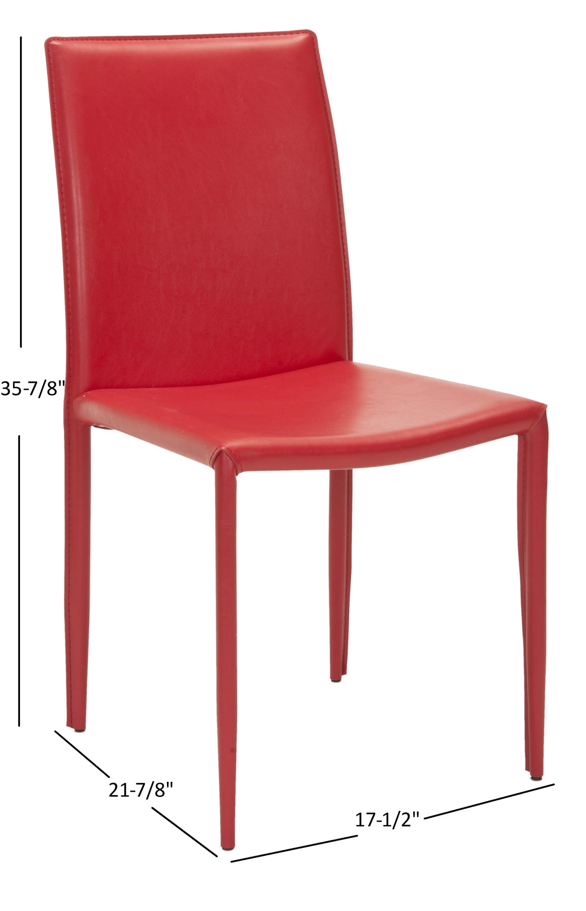 Red Upholstered Dining Chair Set of 2 M2507
