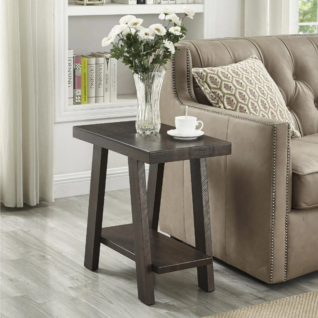 Wood Shelf End Table T630381