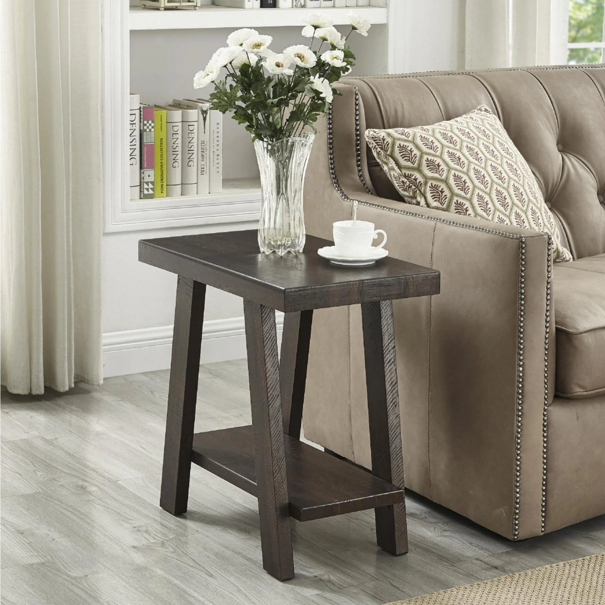 Wood Shelf End Table T630381